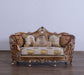 European Furniture - Saint Germain Luxury Loveseat in Light Gold & Antique Silver - 35550-L - GreatFurnitureDeal