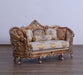 European Furniture - Saint Germain Luxury Loveseat in Light Gold & Antique Silver - 35550-L - GreatFurnitureDeal