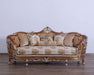 European Furniture - Saint Germain Luxury Sofa in Light Gold & Antique Silver - 35550-S - GreatFurnitureDeal