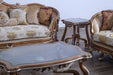 European Furniture - Saint Germain Luxury Coffee Table in Light Gold & Antique Silver - 35550-CT - GreatFurnitureDeal
