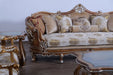 European Furniture - Saint Germain Luxury Sofa in Light Gold & Antique Silver - 35550-S - GreatFurnitureDeal