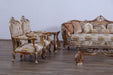 European Furniture - Saint Germain Luxury Chair in Light Gold & Antique Silver - 35550-C - GreatFurnitureDeal