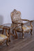 European Furniture - Saint Germain Luxury Side Table in Light Gold & Antique Silver - 35550-ET - GreatFurnitureDeal