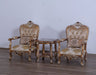 European Furniture - Saint Germain Luxury Chair in Light Gold & Antique Silver - 35550-C - GreatFurnitureDeal