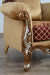 European Furniture - Emperador III Chair in Antique Brown - Blended Silver & Gold - 42036-C - GreatFurnitureDeal