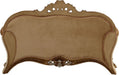 European Furniture - Emperador III Loveseat in Antique Brown - Blended Silver & Gold- 42036-L - GreatFurnitureDeal