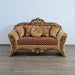 European Furniture - Emperador III Loveseat in Antique Brown - Blended Silver & Gold- 42036-L - GreatFurnitureDeal
