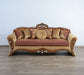 European Furniture - Emperador III Sofa in Antique Brown - Blended Silver & Gold- 42036-S - GreatFurnitureDeal