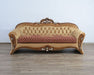 European Furniture - Emperador III Sofa in Antique Brown - Blended Silver & Gold- 42036-S - GreatFurnitureDeal