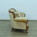 European Furniture - Fantasia II Loveseat in Antique Walnut - Dark Gold Leaf - 40019-L - GreatFurnitureDeal