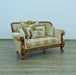 European Furniture - Fantasia II Loveseat in Antique Walnut - Dark Gold Leaf - 40019-L - GreatFurnitureDeal