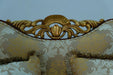 European Furniture - Fantasia II Loveseat in Antique Walnut - Dark Gold Leaf - 40019-L - GreatFurnitureDeal