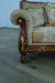 European Furniture - Fantasia II Sofa in Antique Walnut - Dark Gold Leaf - 40019-S - GreatFurnitureDeal