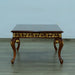 European Furniture - Fantasia II Coffee Table in Antique Walnut- Dark Gold Leaf - 40019-CT - GreatFurnitureDeal