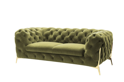 VIG Furniture - Divani Casa Sheila Transitional Green Fabric Loveseat - VGCA1346-GRN-L - GreatFurnitureDeal