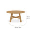 Bramble - Sienna Round Dining Table 59'' - Outdoor Teak - 40562T3----- - GreatFurnitureDeal