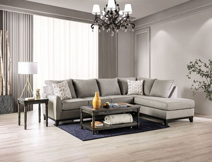 Furniture of America - Lantwit Sectional in Light Gray - SM1118 - GreatFurnitureDeal