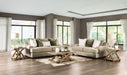 Furniture of America - New Meadows Loveseat  in Ash Green/Ivory - SM1213-LV - GreatFurnitureDeal