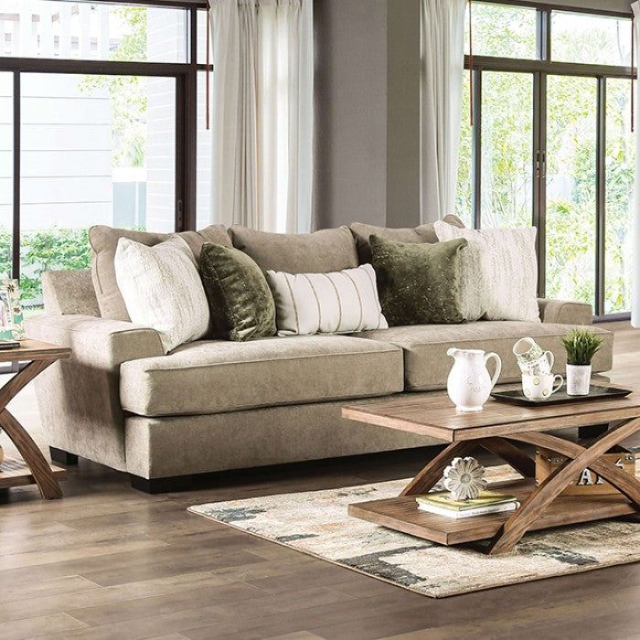 Furniture of America - New Meadows Sofa in Ash Green/Ivory - SM1213-SF - GreatFurnitureDeal
