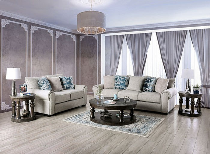 Furniture of America - Laredo Sofa in Beige - SM1215-SF - GreatFurnitureDeal