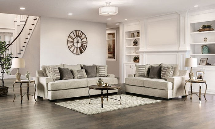 Furniture of America - Holborn Sofa in Beige - SM1219-SF - GreatFurnitureDeal