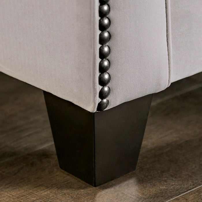 Furniture of America - Montecelio Loveseat in Light Gray/Navy - SM2270-LV