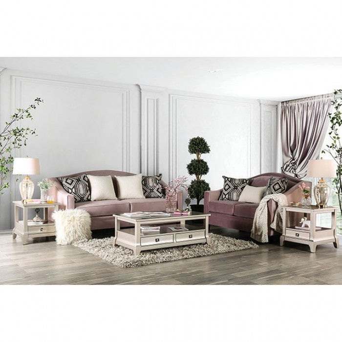 Furniture of America - Campana Sofa in Blush Pink - SM2682-SF