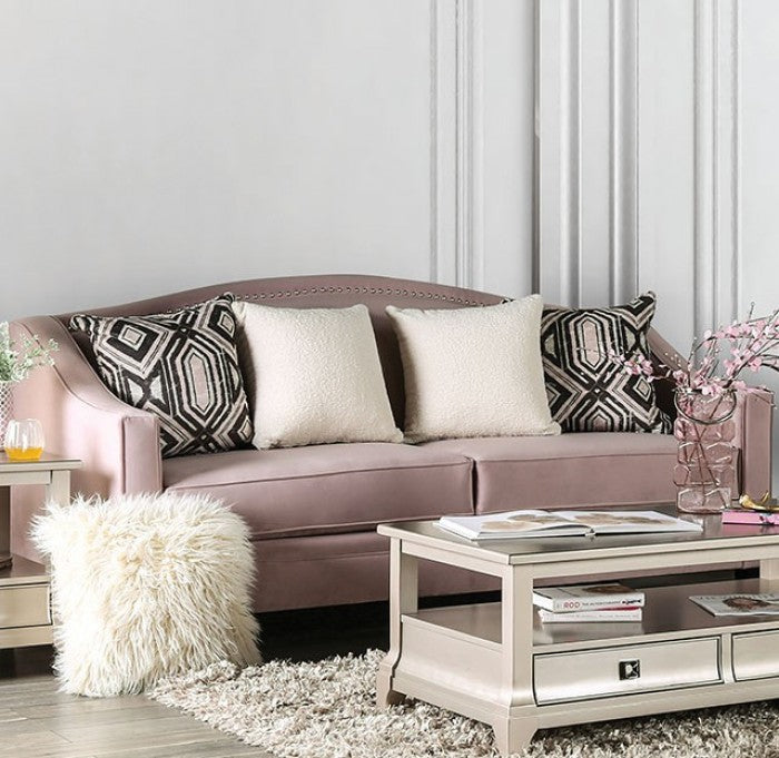 Furniture of America - Campana Sofa in Blush Pink - SM2682-SF - GreatFurnitureDeal
