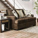 Furniture of America - Taliyah 2 Piece Sofa Set in Brown, Yellow - SM3081-SF-2SET - GreatFurnitureDeal