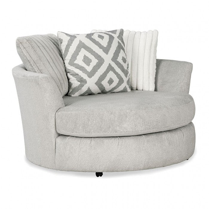 Furniture of America - Hermiston Chair in Gray - SM5171-CH