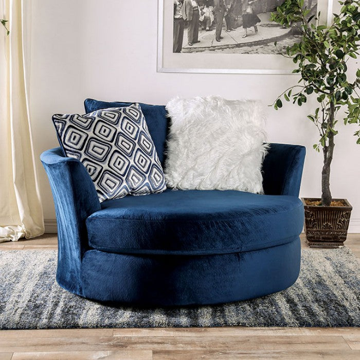 Furniture of America - Waldstone Chair in Navy - SM5175-CH