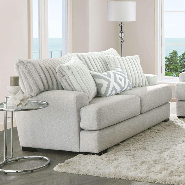 Furniture of America - New Meadows Loveseat in Gray - SM5177-LV