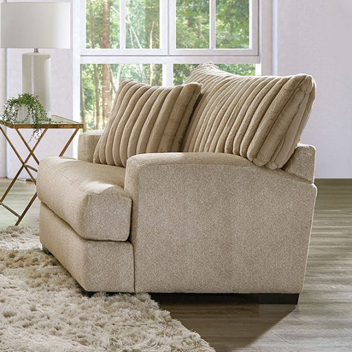 Furniture of America - Loughlin Accent Chair in Light Brown - SM5193-CH - GreatFurnitureDeal