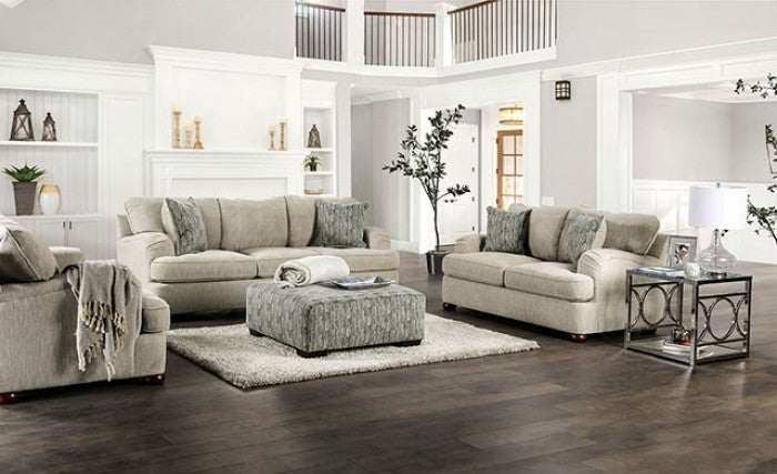 Furniture of America - Salisbury Loveseat in Cream - SM5409-LV