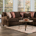 Furniture of America - Wanstead Sectional in Dark Brown/Rust - SM5417 - GreatFurnitureDeal