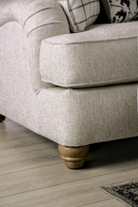 Furniture of America - Mossley Sofa in Ivory - SM6090-SF - GreatFurnitureDeal