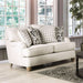 Furniture of America - Mossley 2 Piece Sofa Set in Ivory - SM6090-SF-2SET - GreatFurnitureDeal