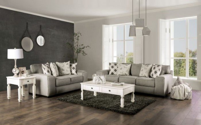 Furniture of America - Newry Loveseat in Gray - SM6091-LV