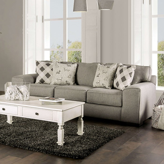 Furniture of America - Newry Sofa in Gray - SM6091-SF