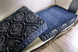 Furniture of America - Navarre 2 Piece Sofa Set in Blue/White - SM6444-SF-2SET - GreatFurnitureDeal