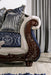 Furniture of America - Navarre Loveseat in Blue/White - SM6444-LV - GreatFurnitureDeal