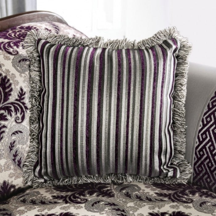 Furniture of America - Concetto Loveseat in Purple/Gray - SM6446-LV - GreatFurnitureDeal