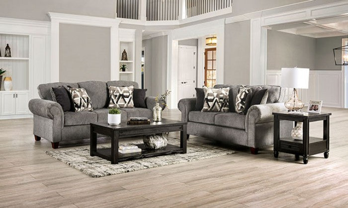 Furniture of America - Delgada Sofa in Graphite - SM7750-SF