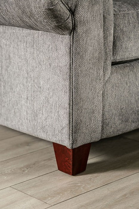 Furniture of America - Delgada Sofa in Graphite - SM7750-SF