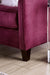 Furniture of America - Jillian 2 Piece Sofa Set in Plum, Ivory, White - SM8016-SF-2SET - GreatFurnitureDeal