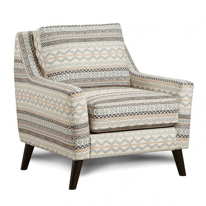 Furniture of America - Eastleigh Accent Chair in Tribal Multi - SM8186-CH-PT - GreatFurnitureDeal