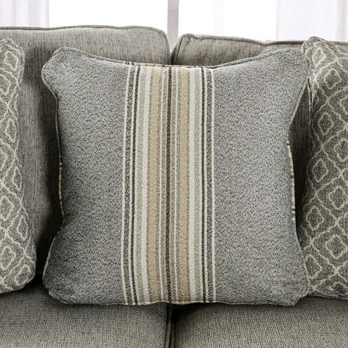 Furniture of America - Stephney Loveseat in Gray/Gold - SM8193-LV