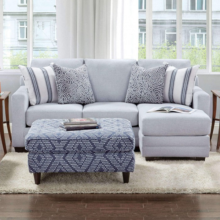 Furniture of America - Chiswick Sectional in Light Gray - SM8206