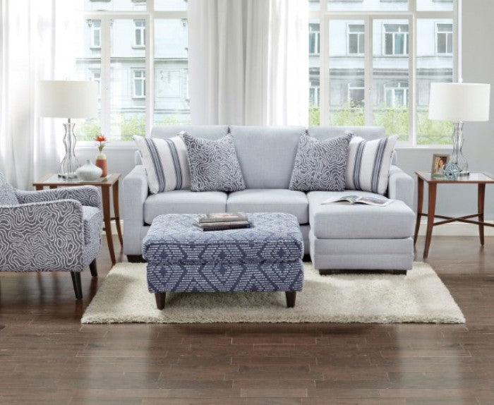Furniture of America - Chiswick Sectional in Light Gray - SM8206
