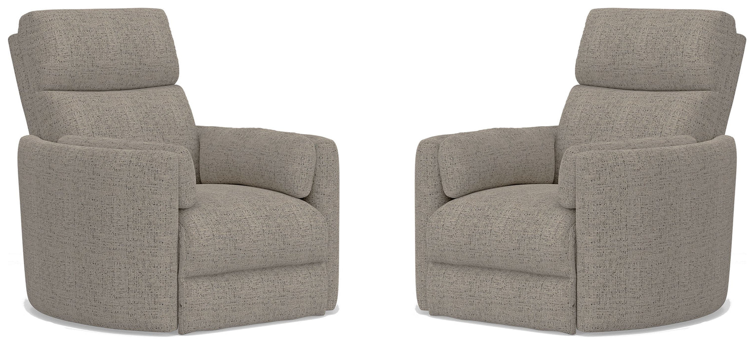 Parker Living - Radius Manual Swivel Recliner in Burlap (Set of 2) - MRAD#812GS-2-BRLP - GreatFurnitureDeal
